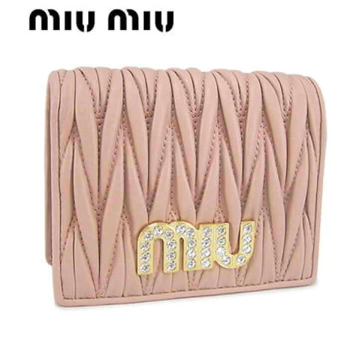 楽天市場】ミュウミュウ MIU MIU レディース 2つ折り財布 サイフ  