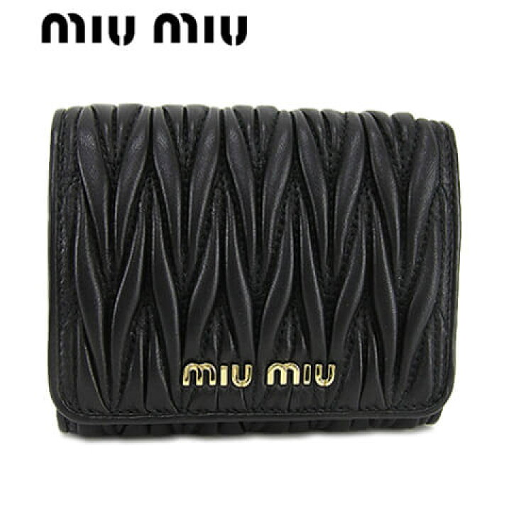 楽天市場】ミュウミュウ MIU MIU レディース 3つ折り財布 サイフ  