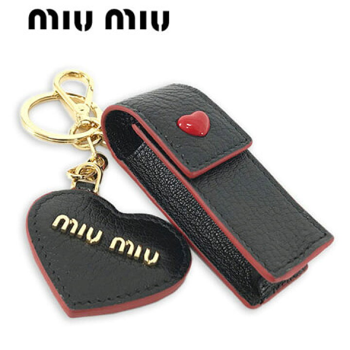 楽天市場】ミュウミュウ MIU MIU レディース リップケース＆キーリング 