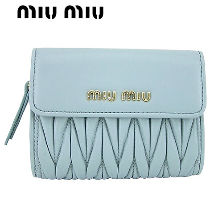楽天市場】ミュウミュウ MIU MIU レディース 2つ折り財布 サイフ  