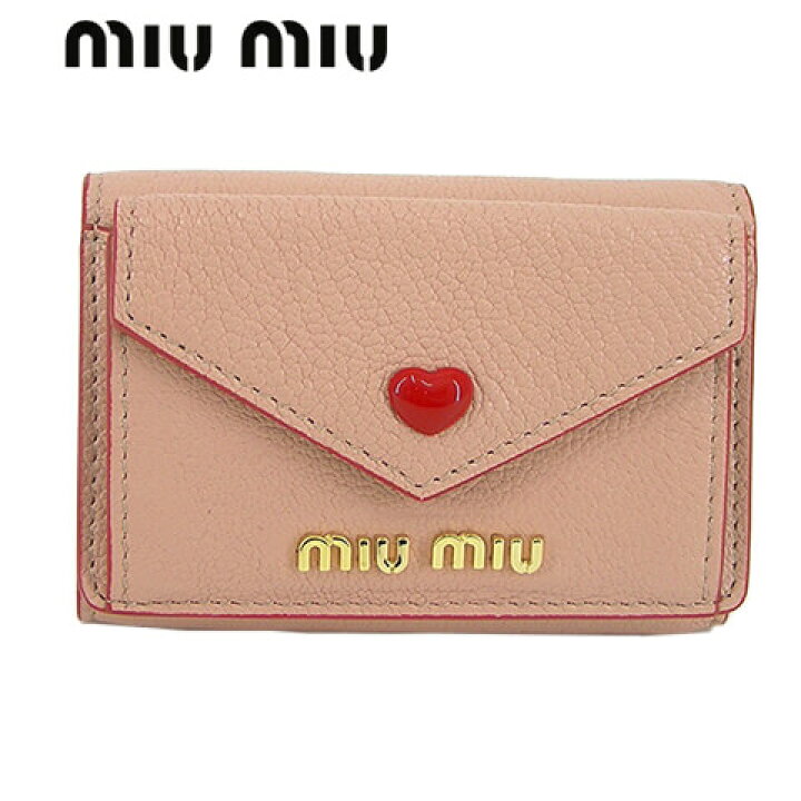 楽天市場】ミュウミュウ MIU MIU レディース 3つ折財布 サイフ 5MH021  