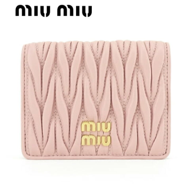楽天市場】ミュウミュウ MIU MIU レディース 2つ折り財布 サイフ 