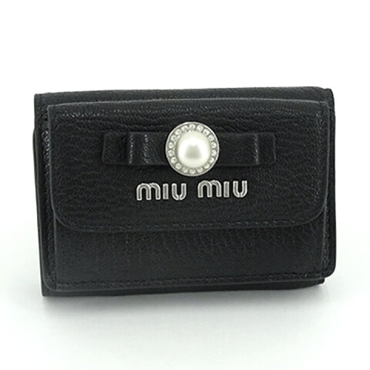 楽天市場】ミュウミュウ MIU MIU レディース 3つ折り財布 サイフ 