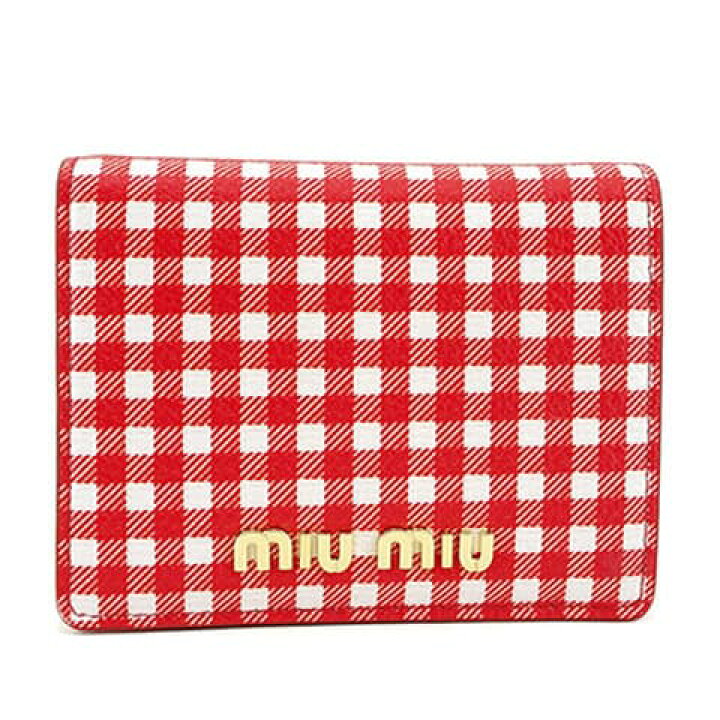 楽天市場】ミュウミュウ MIU MIU レディース 2つ折り財布 サイフ  