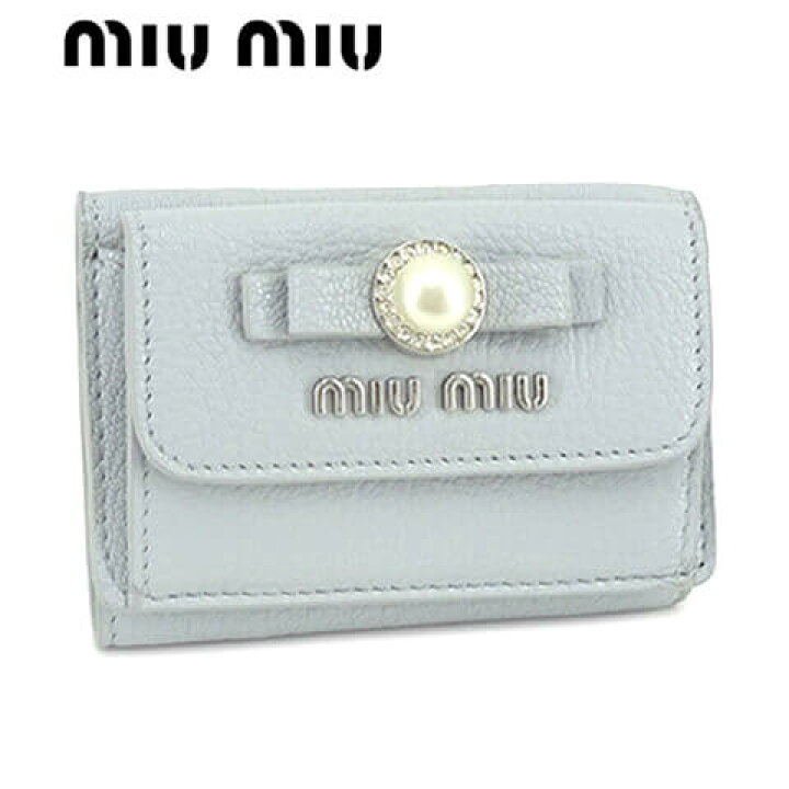楽天市場】ミュウミュウ MIU MIU レディース 3つ折り財布 サイフ 