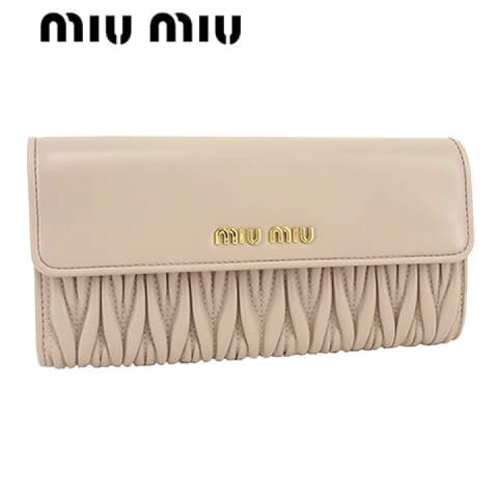 楽天市場】ミュウミュウ MIU MIU レディース 長財布 サイフ MATELASSE 