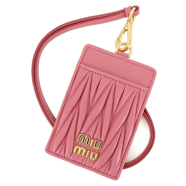 楽天市場】ミュウミュウ MIU MIU レディース カードケース MATELASSE  