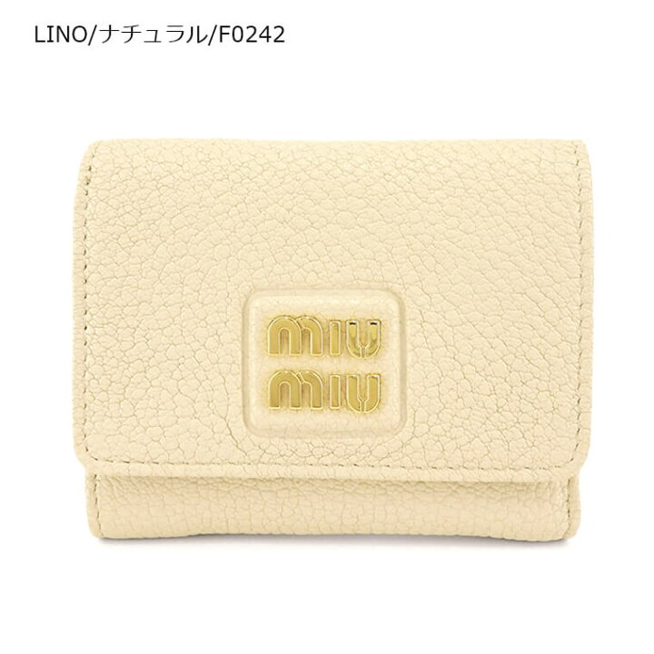 楽天市場】ミュウミュウ MIU MIU レディース 3つ折り財布 MADRAS 