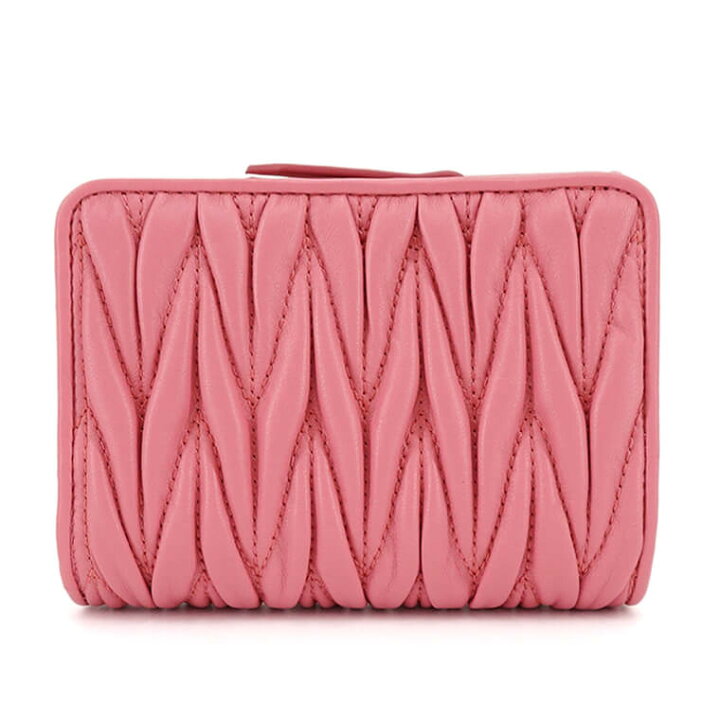 楽天市場】ミュウミュウ MIU MIU レディース 2つ折り財布 MATELASSE  
