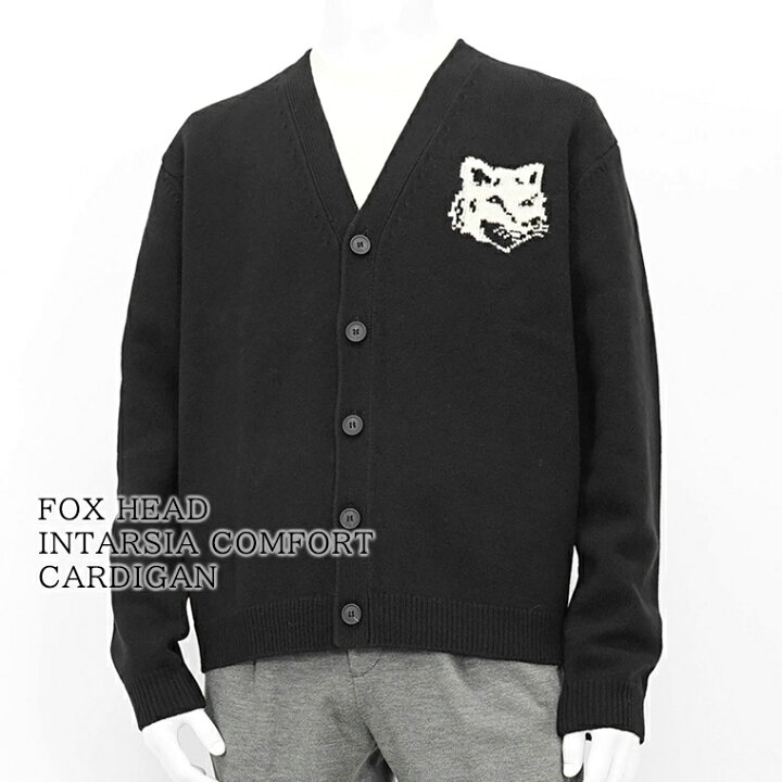 楽天市場】メゾンキツネ MAISON KITSUNE メンズ カーディガン FOX HEAD 