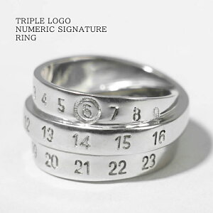GGVbNX ]}WF MM6 Maison Margiela fB[X Y O TRIPLE LOGO NUMERIC SIGNATURE RING SM6UQ0073 P6627 Vo[ 955 gvS j[bN VOl`[ O w A