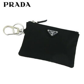 プラダ PRADA メンズ キーリング付きミニポーチ TESSUTO TRAVEL 2TT117 2DMK NERO ブラック F0002 テスートトラベル トライアングルロゴ キーフック付き ECONYL エコニール リジェネレーテッドナイロン 小物 ユニセックス 男女兼用 【2024春夏新作】