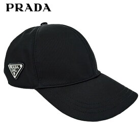 【4/20限定！2人に1人が当選★エントリーで最大100％ポイントバック】 プラダ PRADA レディース キャップ 1HC274 2DMI NERO ブラック F0002 トライアングルロゴ ベースボールキャップ CAP 野球帽 帽子 小物