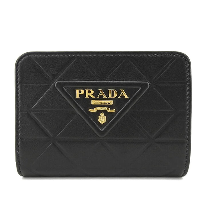 楽天市場】プラダ PRADA レディース 2つ折り財布 SOFT CALF TRIANGLE 