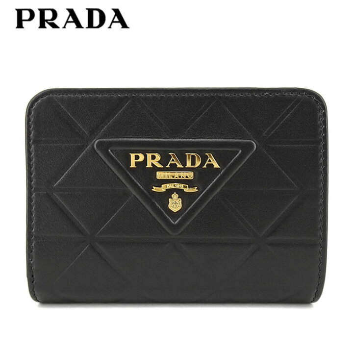 楽天市場】プラダ PRADA レディース 2つ折り財布 SOFT CALF TRIANGLE 