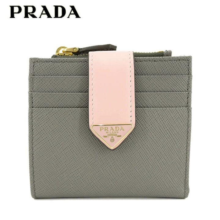 楽天市場】プラダ PRADA レディース 2つ折り財布 SAFFIANO TAB 1ML047  
