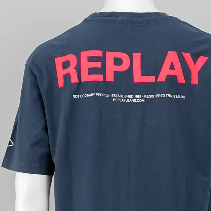 楽天市場】リプレイ REPLAY メンズ Tシャツ M6815 22662G ネイビー 277  