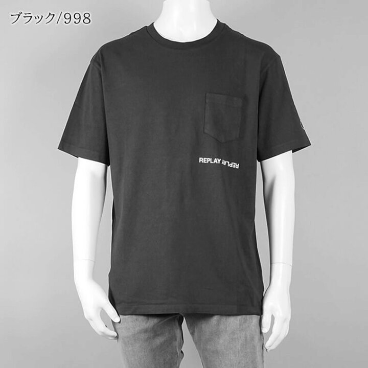 楽天市場】リプレイ REPLAY メンズ Tシャツ M6815 22662G ネイビー 277 