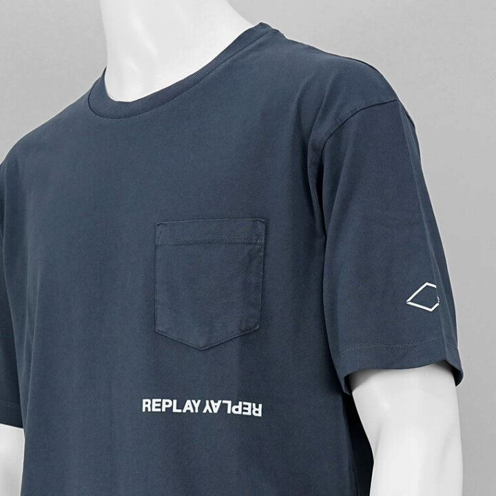 楽天市場】リプレイ REPLAY メンズ Tシャツ M6815 22662G ネイビー 277 