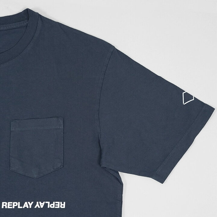 楽天市場】リプレイ REPLAY メンズ Tシャツ M6815 22662G ネイビー 277  