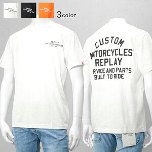 ���v���C REPLAY �����Y T�V���c M3050 2660 �z���C�g�n 011 �u���b�N 098 �I�����W 052 ���� �J�b�g�\�[ �N���[�l�b�N ���S �v�����g �y�v���~�A��STOCK-25SS�z