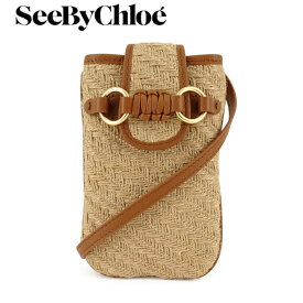 シーバイクロエ See By Chloe レディース フォンケース SADDIE VERTICAL POUCH MLG CHS23UPB19D04 CARAMELLO ブラウン 242 サディ ショルダーバッグ ショルダーポーチ スマートフォンケース スマホショルダー iPhone アイフォン アイフォーン 小物