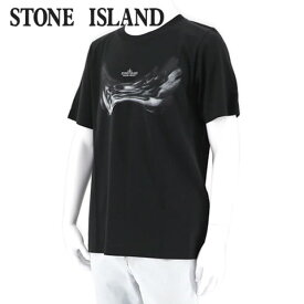ストーンアイランド STONE ISLAND メンズ Tシャツ 76192011B BLACK ブラック V0029 SHADOW PROJECT シャドウプロジェクト NEO FLORA 半袖 クルーネック ロゴ プリント 【プレミアムSTOCK-22SS】