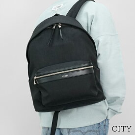 サンローラン SAINT LAURENT メンズ レディース バックパック CITY 534967 FAEBS NOIR ブラック 1000 シティ バックパック 小物 バッグ リュック ロゴ ワンポイント ダブルジップ ダブルファスナー プレゼント 誕生日 クリスマス 父の日 A4サイズ収納可能 【2025春夏新作】