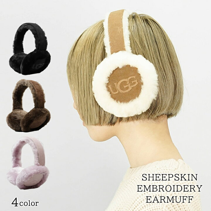 楽天市場】アグ UGG レディース イヤーマフ SHEEPSKIN EMBROIDERY  
