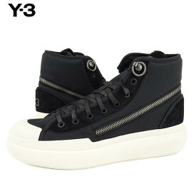 ワイスリー Y-3 メンズ スニーカー AJATU COURT HIGH ID4208 ブラック BLACK BLACK OWHITE アジャツ コート ハイ シューズ レースアップ ハイカット adidas Yohji Yamamoto アディダス ヨウジヤマモト プレゼント 誕生日 クリスマス