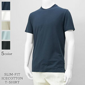 �U�m�[�l ZANONE �����Y T�V���c SLIM FIT ICECOTTON T SHIRT 815194 ZG380 �l�C�r�[ Z0178 �z���C�g Z0001 �x�[�W�� Z1936 �u���[ Z3298 �u���b�N Z0015 �A�C�X�R�b�g�� �ڐG�⊴ �X�����t�B�b�g ���� �J�b�g�\�[ �N