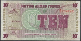 【紙幣】イギリス 軍票 10 new pence 1972年 6th series