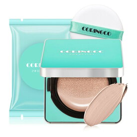 クッションファンデ リフィル付き CORINGCO コリンコ MINT BLOSSOM COVER BB CUSHION ミントブロッサムカバー SPF50+ 交換用リフィル付き 【国内発送 送料無料】 rss20