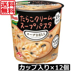 送料無料 クノール スープデリ たらこクリームスープパスタ×12個【2ケース】スープDELI 味の素