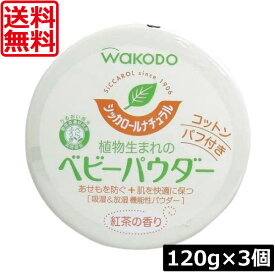 送料無料 和光堂 シッカロール ナチュラル 120g×3個あせも対策 肌荒れ対策