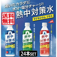 【本日限定ポイントアップ中】【送料無料 【赤穂化成熱中対策水 1ケース×24本 （レモン味・日向夏味・ア…