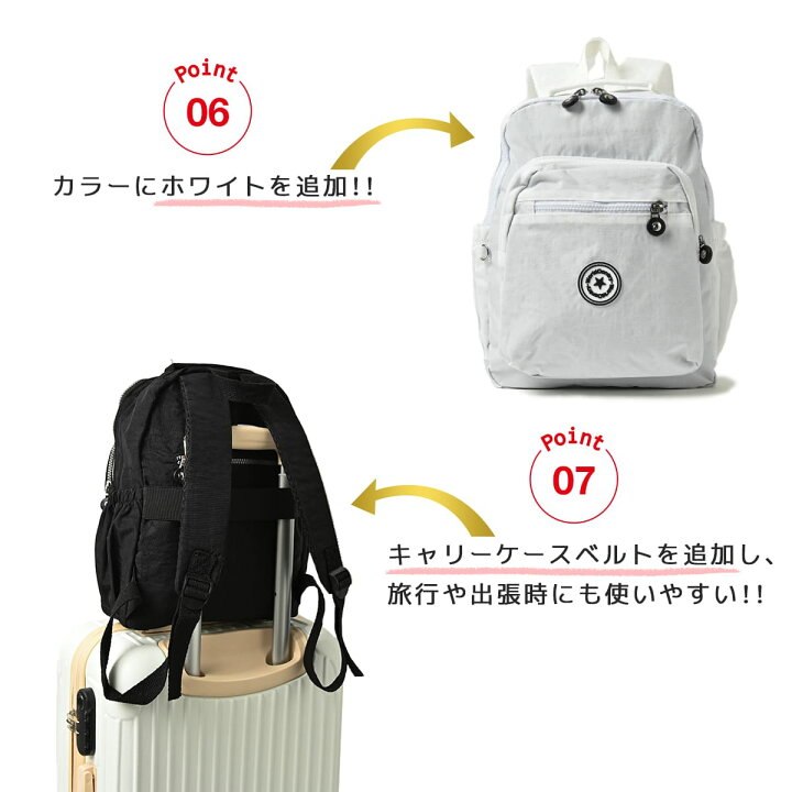 楽天市場 リュック レディース リュックサック 大人 小さめ 50代 ファッション ミニリュック リュックレディース 大人女子 防水 通勤 女性 軽量 40代 ウォーキング おしゃれ きれいめ 多機能 人気 ポケット 多い ナイロン ブラック パープル ネイビー 雨の日 バッグ