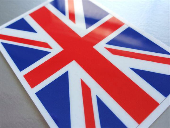 ★1982ステッカー 虹色 イギリス 国旗 ユニオンジャック レインボー