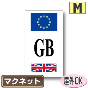 国識別記号ビークルIDマグネット仕様 EU旗＋国旗デザイン