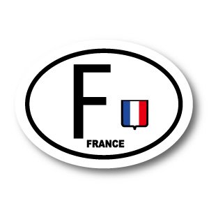 楽天市場】フランス F ビークルID・国識別 国旗ステッカー（シール