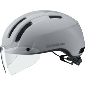 OGKカブト キャンバス スマート(CANVAS-SMART) マットライトグレー ヘルメット UV CUTシールド付
