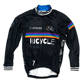 セブンイタリア Happiness Bicycle LS Jersey ブラック