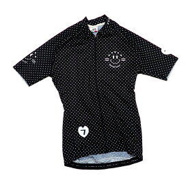 セブンイタリア Check & Polka Lady Jersey ブラック レディース