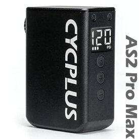 CYCPLUS TINYPUMP CUBE AS2PROMAX ブラック 空気圧計付き MAX120Psi 電動空気入れ 電動ポンプ 仏米対応 サイクプラス