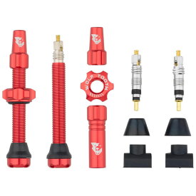 ウルフトゥース チューブレスバルブ ステムキット レッド