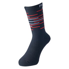 パールイズミ 【42】ヒートテックセンサー ウィンター ソックス 10.ブラックレッド PEARLIZUMI