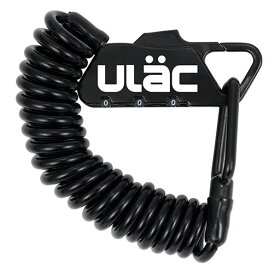 ULAC PICCADILLY ブラック カラビナケーブルロックコンボ