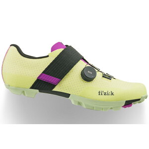 フィジーク VENTO FEROX CARBON(ヴェント フェロックス カーボン) ライム/パープル オフロードレーシングシューズ