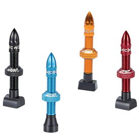 【SALE】KCNC アルミチューブレスバルブ 65mm 35mmスレッド 2個入り [KCNCS]