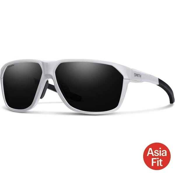 スミスPivlockLeadoutAsiaFitホワイトフレーム/CPブラックレンズ&CPロウライトアンバーレンズサングラス